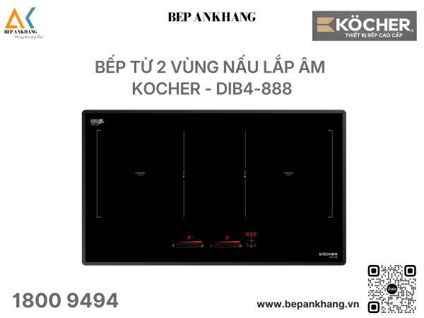 Bếp từ đôi Kocher DIB4-888 